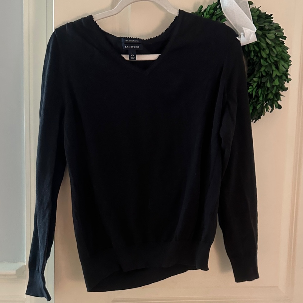 Lands' End Black Women's Top